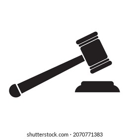 Rechtssymbol, Hammer, Vektorsymbol