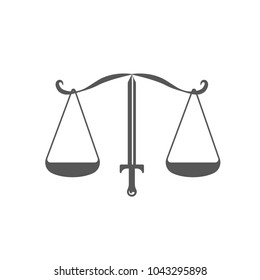 Law icon for logo, mobile and web
