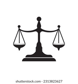Logo de icono de ley, plantilla de diseño de ilustración vectorial.