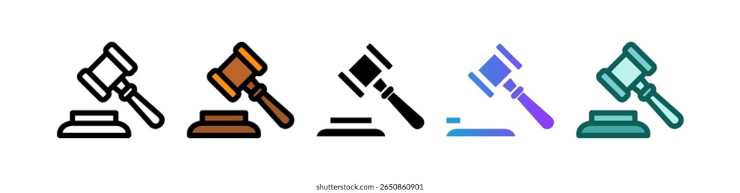 Ícone de Lei - Ilustração de Múltiplos Vetores