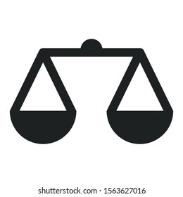 Law icon. Scale vector graphics.