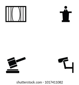 law icon set