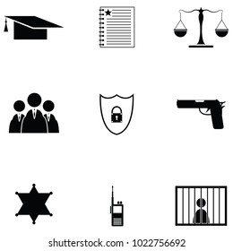 law icon set