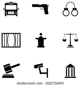 law icon set