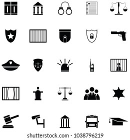 law icon set