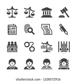 Law icon set