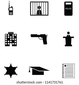 law icon set