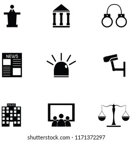 law icon set