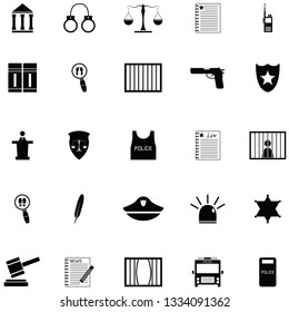 law icon set
