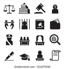 Law icon set