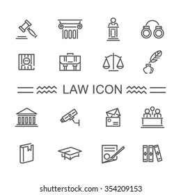 Law Icon Set