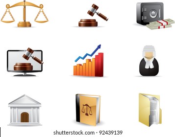 Law icon set