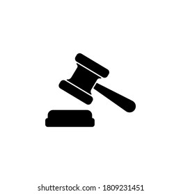 law icon symbol vector isolated on white background
