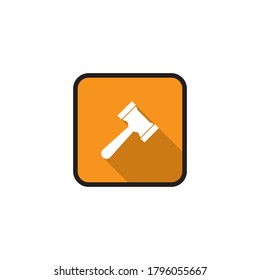 Law icon template flat design