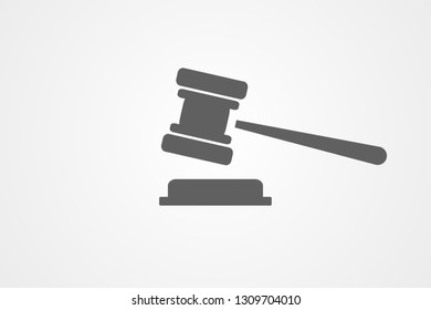 law Icon in trendy flat style isolated on grey background. law symbol for your web site design, logo