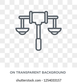 Law icon. Trendy flat vector Law icon on transparent background from law and justice collection. High quality filled Law symbol use for web and mobile