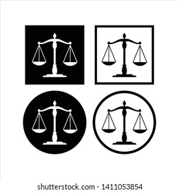 Law icon vector design template