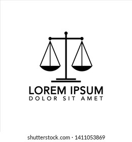 Law icon vector design template