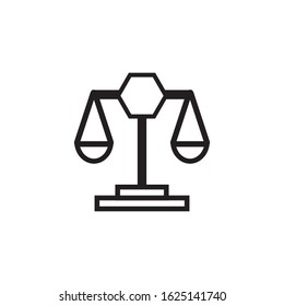 Law icon vector design template