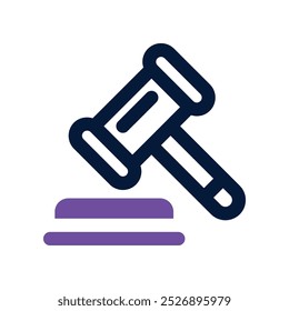 law icon. vector dual tone icon for your website, mobile, presentation, and logo design.