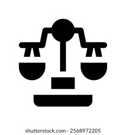 law icon. vector glyph icon for your website, mobile, presentation, and logo design.