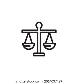 Law icon vector graphic template