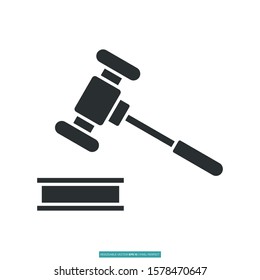 Law icon vector illustration logo template for many purpose. Isolated on white background.