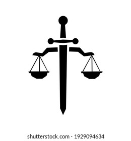 Law icon vector. justice illustration sign. court symbol.
