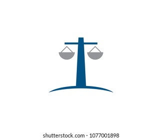 Law Icon Vector Logo Template Illustration Design