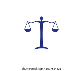 Law Icon Vector Logo Template Illustration Design