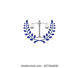 Law Icon Vector Logo Template Illustration Design