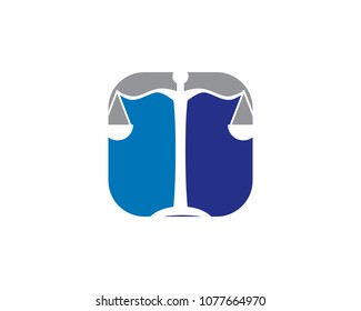 Law Icon Vector Logo Template Illustration Design