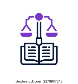 law icon for your website, mobile, presentation, and logo design.
