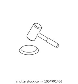 Law icon.Jus.Web and mobile