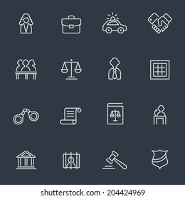 Law icons
