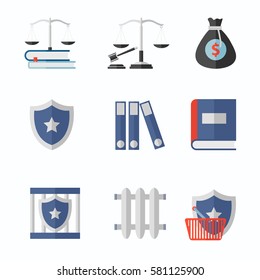 Law icons pack
