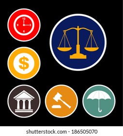 Law Icons Set 