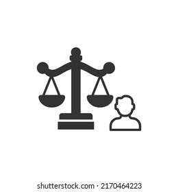Law icons  symbol vector elements for infographic web