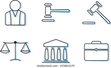 Law Icons Vector
