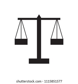 Law icon.Scales.Web and mobile