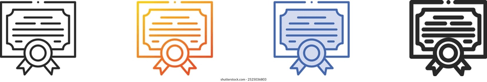 law icon.Thin Linear, Gradient, Blue Stroke and bold Style Design Isolated On White Background