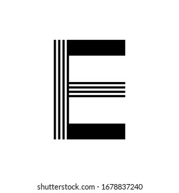 Law initial Letter E Logo Design