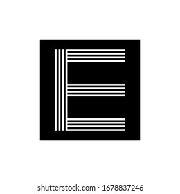 Law initial Letter E Logo Design