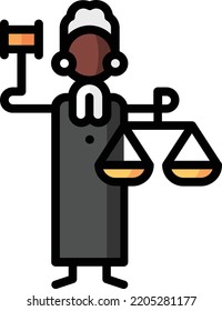 law isolated design element stock illustration. Vector on a white background