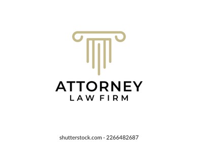 Law justice attorney logo design