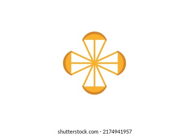 Vector de logotipos coloreados de ley y justicia