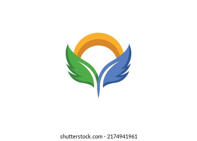 Law and Justice Colored Logo Vector