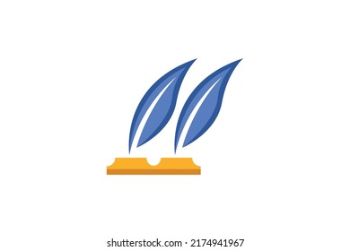 Vector de logotipos coloreados de ley y justicia