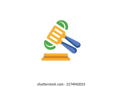 Law and Justice Colored Logo Vector