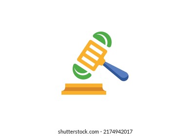 Vector de logotipos coloreados de ley y justicia